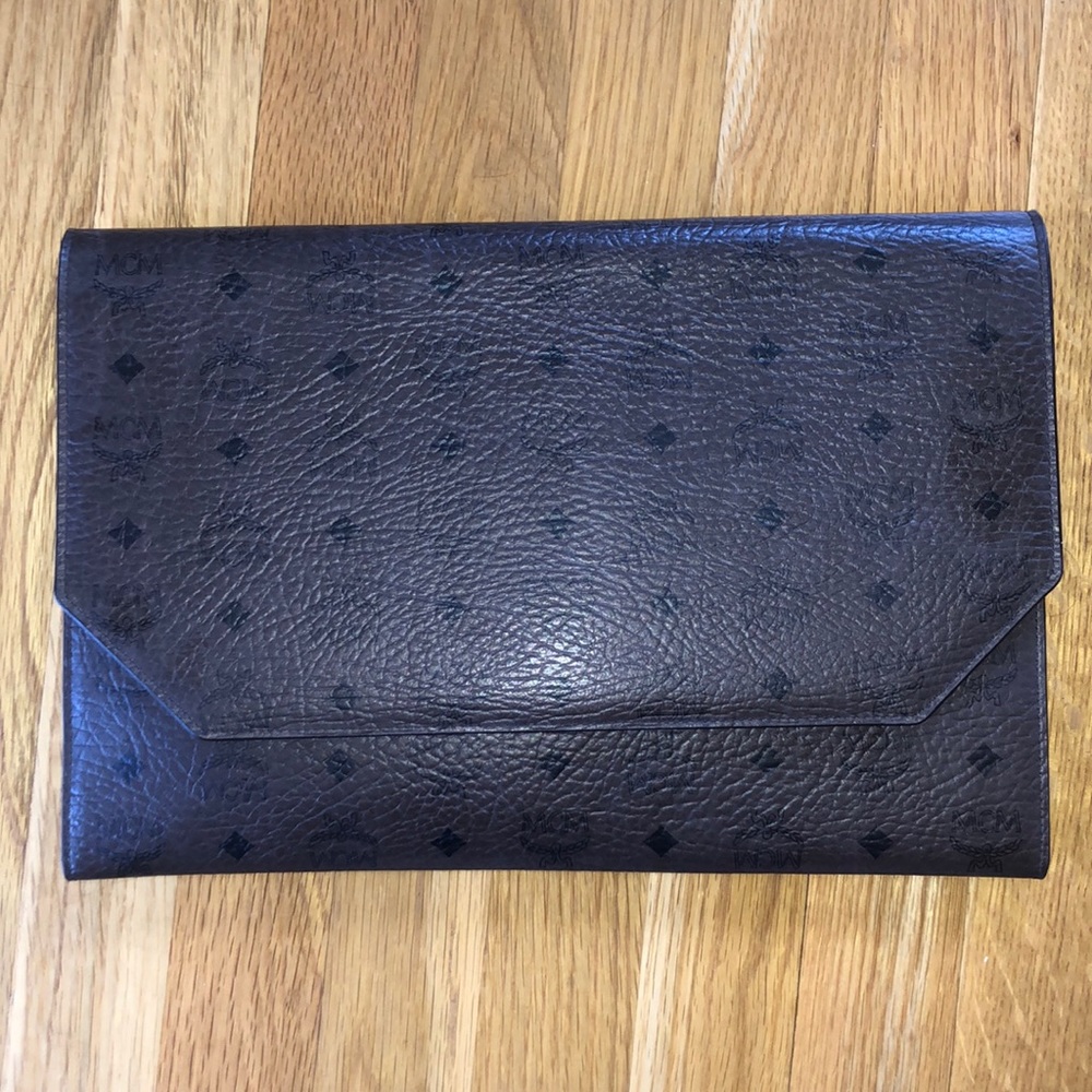 MCM Brown Clutch/Document Holder - lightly used